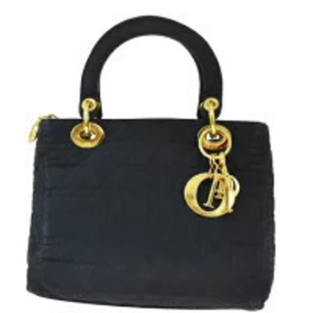 Christian Dior Lady Cannage Handbag Black